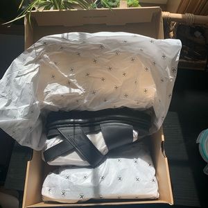 Dr Marten Voss black leather chunky sandal